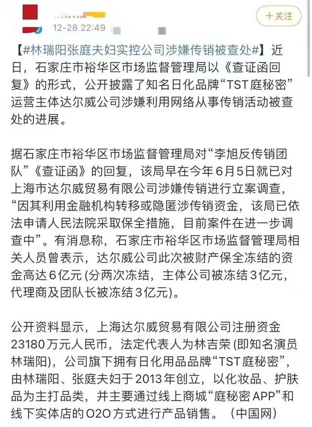 张庭夫妇6亿资金被冻结：为何林瑞阳前妻说张庭是小三上位？  张庭 第2张